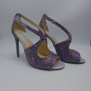 Betsey Johnson Bayli Lilac Heeled Sandals (Size 6)